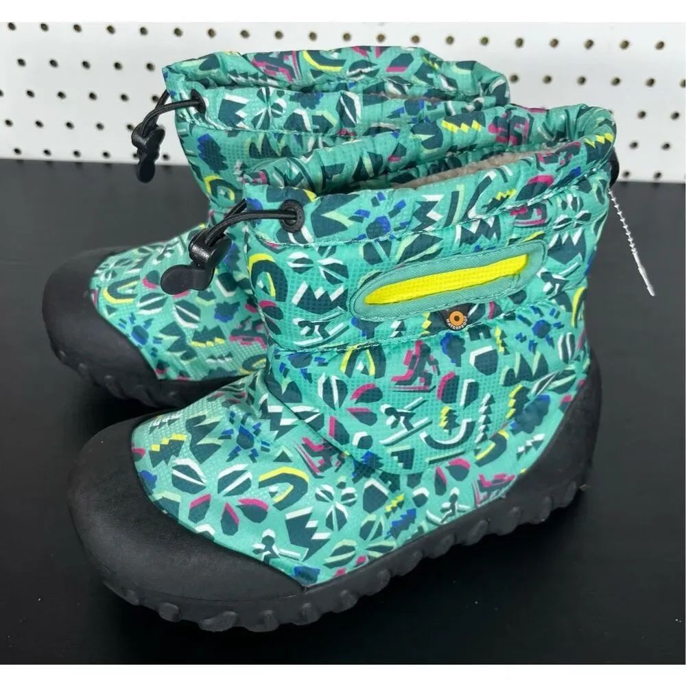 BogsโB Moc Snow Adventure Kid's Winter Boots Turquoise Multi size 4Y